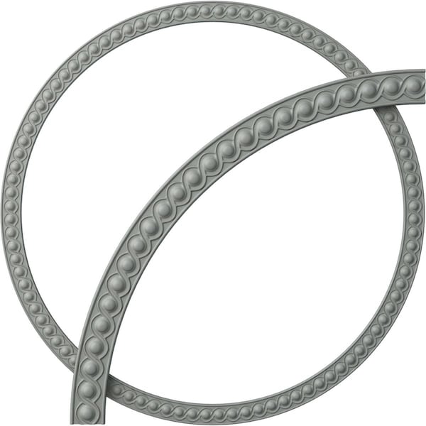 Ekena Millwork 44 1/2-in. OD x 39 3/8-in. ID x 2 5/8-in. W x 5/8-in. P Hillsborough Running Coin Ceiling Ring Kit CRK45HI - main